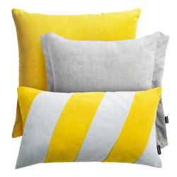 PEPPER+STRIPES żółty zestaw poduszek dekoracyjnych