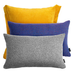 PEPPER+ORI żółto-fioletowo-szary zestaw poduszek dekoracyjnych