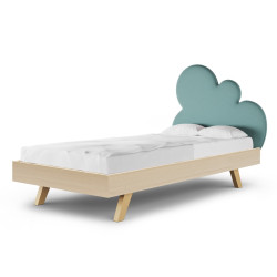 CLOUD LEGS BASIC łóżko dziecięce z zagłówkiem w kształcie chmurki