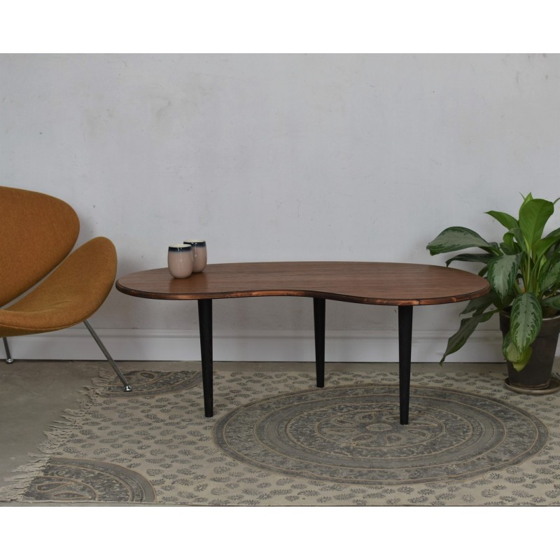 ELEN minimalistyczny, drewniany stolik kawowy w stylu retro, vintage