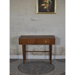 COP BROWN gustowne, drewniane biurko w stylu retro, vintage