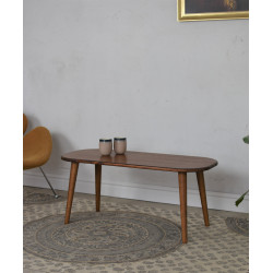 OLAN drewniany stolik kawowy w stylu retro, vintage
