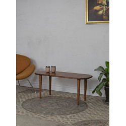 OLAN drewniany stolik kawowy w stylu retro, vintage