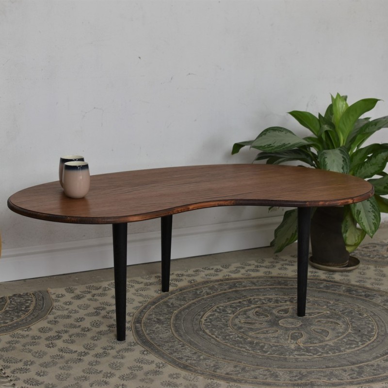 ELEN minimalistyczny, drewniany stolik kawowy w stylu retro, vintage
