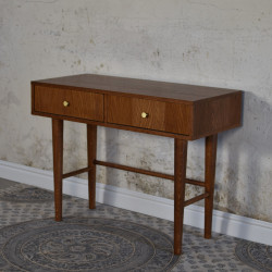 COP BROWN gustowne, drewniane biurko w stylu retro, vintage
