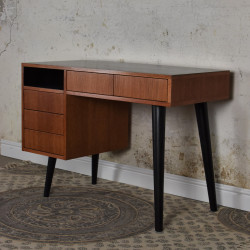 1960 oryginalne, drewniane biurko w stylu retro, vintage