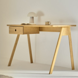 STUD biurko z litego drewna dębowego, polski design