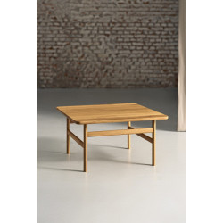 MATE stolik kawowy z litego drewna dębowego, polski design