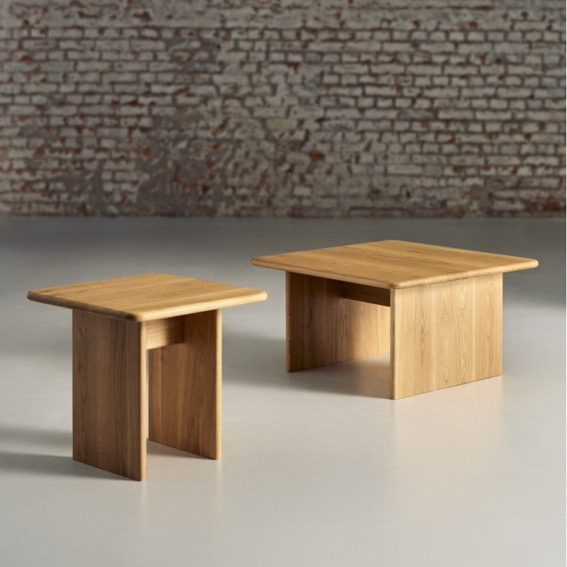 CLOUD stolik kawowy z litego drewna dębowego, polski design
