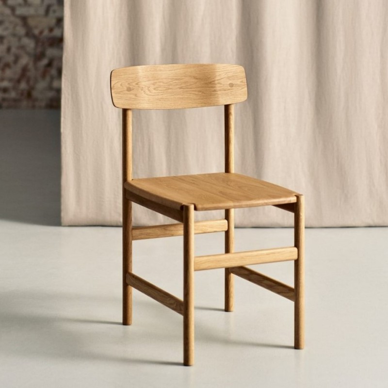 UKI krzesło z litego drewna dębowego, polski design