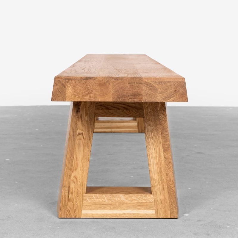 MASS ławka z litego drewna dębowego, polski design
