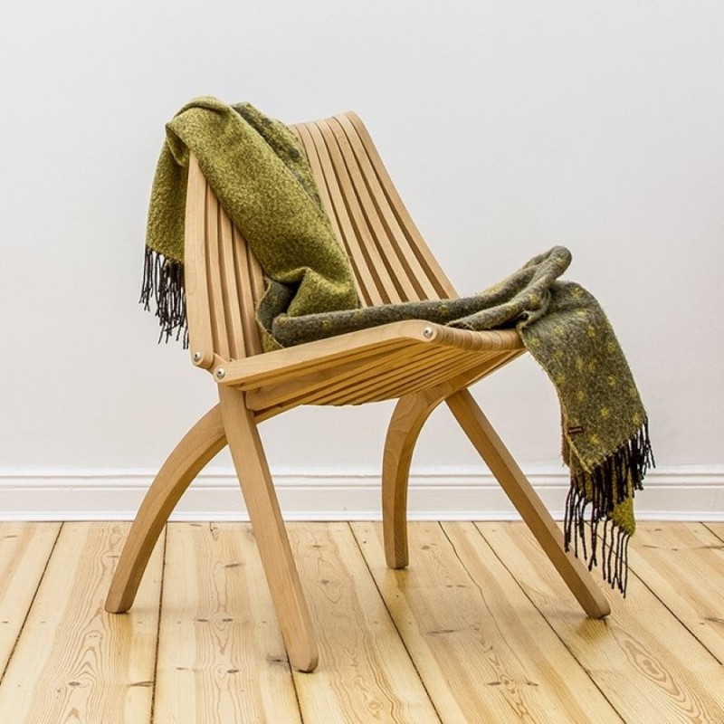 LOTOS designerskie, składane krzesło z litego drewna bukowego