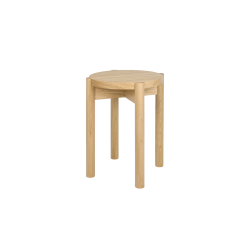 HOPP drewniany stołek, taboret w stylu minimalistycznym