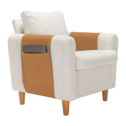 MATT designerski fotel tapicerowany z organizerem