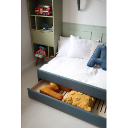 DAYBED TEXTI łóżko dziecięce w formie sofy z dodatkowym wysuwanym materacem