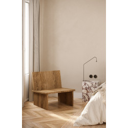 EDGE ZEBU minimalistyczny fotel z litego drewna, polski design