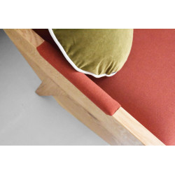 ENI 2-osobowa sofa z litego drewna, polski design