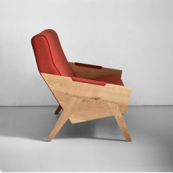 ENI 2-osobowa sofa z litego drewna, polski design