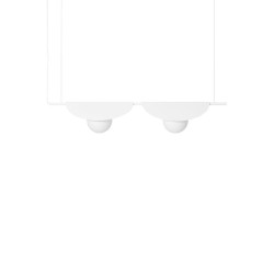 SALLO B podwójna lampa wisząca z ozdobnymi kloszami i szklanymi kulami, styl loftowy