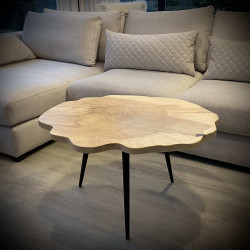 TINO LISTEK stolik kawowy z litego drewna, polski design