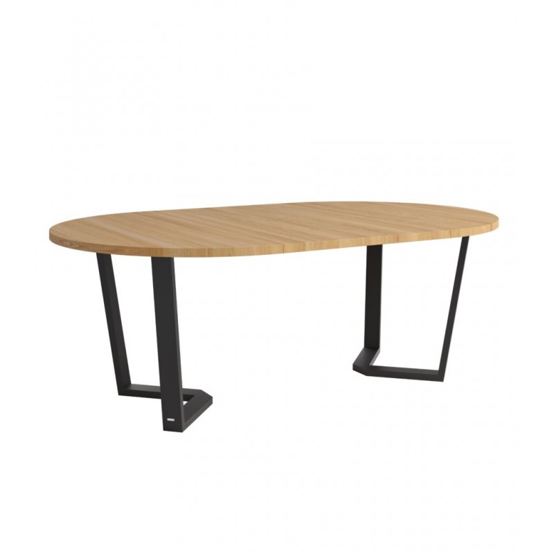 OKRĄGŁY 130 ROZKŁADANY minimalistyczny stół, styl industrialny