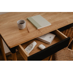 FLOW minimalistyczne biurko dębowe w stylu skandynawskim
