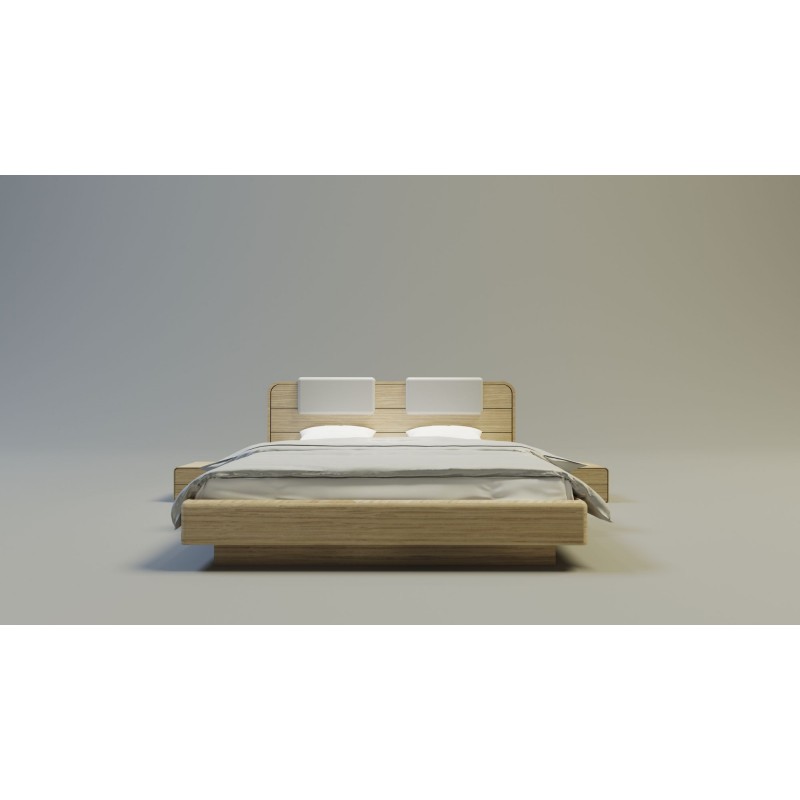 SENSE nowoczesne łóżko drewniane w stylu skandynawskim