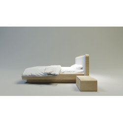 SENSE 1 nowoczesne łóżko drewniane w stylu skandynawskim
