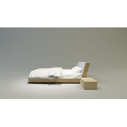 SOLID nowoczesne łóżko drewniane w stylu skandynawskim
