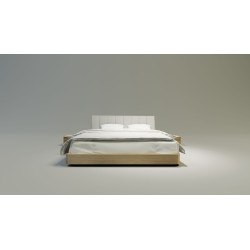 SOLID nowoczesne łóżko drewniane w stylu skandynawskim