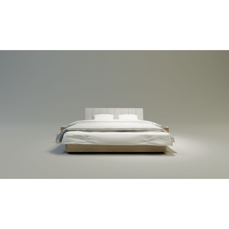 SOLID 2 nowoczesne łóżko drewniane w stylu skandynawskim