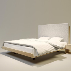SONAR 1 nowoczesne łóżko drewniane w stylu skandynawskim