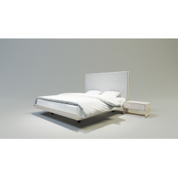 SONAR 1 nowoczesne łóżko drewniane w stylu skandynawskim
