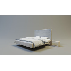 SONAR 2 nowoczesne łóżko drewniane w stylu skandynawskim