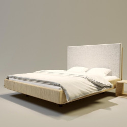 SONAR 2 nowoczesne łóżko drewniane w stylu skandynawskim