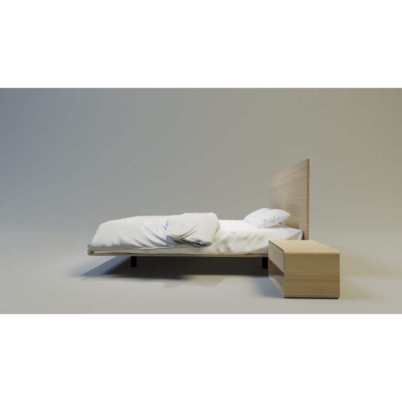 SONAR 4 nowoczesne łóżko drewniane w stylu skandynawskim