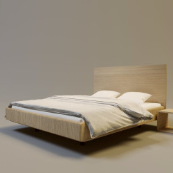 SONAR 5 nowoczesne łóżko drewniane w stylu skandynawskim