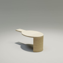 ALERON nowoczesny stolik nocny z litego drewna