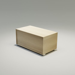 CREATO nowoczesna prostokątna szafka nocna z litego drewna