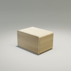 KRIS 2F nowoczesna drewniana szafka nocna z szufladami