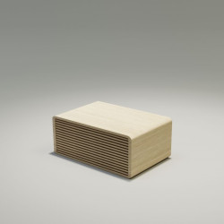 KRIS 2R nowoczesna drewniana szafka nocna w stylu skandynawskim