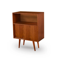HIGHBOARD minimalistyczna, drewniana komoda w stylu retro, vintage