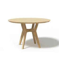 PIKO OKRĄGŁY stół z litego drewna dębowego
