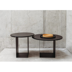 OBRE TALL nowoczesny stolik kawowy z okrągłym blatem, polski design