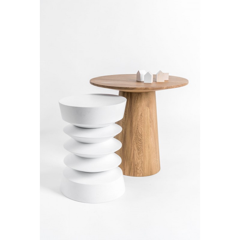 CAVALIER stolik z litego drewna dębowego polski design