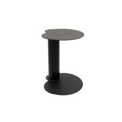 OBJECT073 stalowy stolik pomocniczy o nieregularnym nowoczesnym kształcie