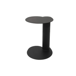 OBJECT073 stalowy stolik pomocniczy o nieregularnym nowoczesnym kształcie