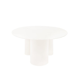 OBJECT067 okrągły stolik kawowy na czterech nieregularnych nogach w stylu bauhaus