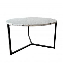 PPIEDI TERAZZO minimalistyczny stolik z okrągłym blatem
