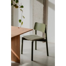 WEM ZIELONE krzesło z drewnianym lub tapicerowanym siedziskiem